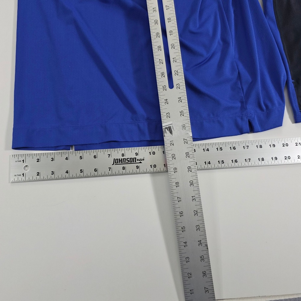 Peloton Mens Quarter Zip Pullover Blue Black Long Sleeve Athletic Top XL - Picture 3 of 12